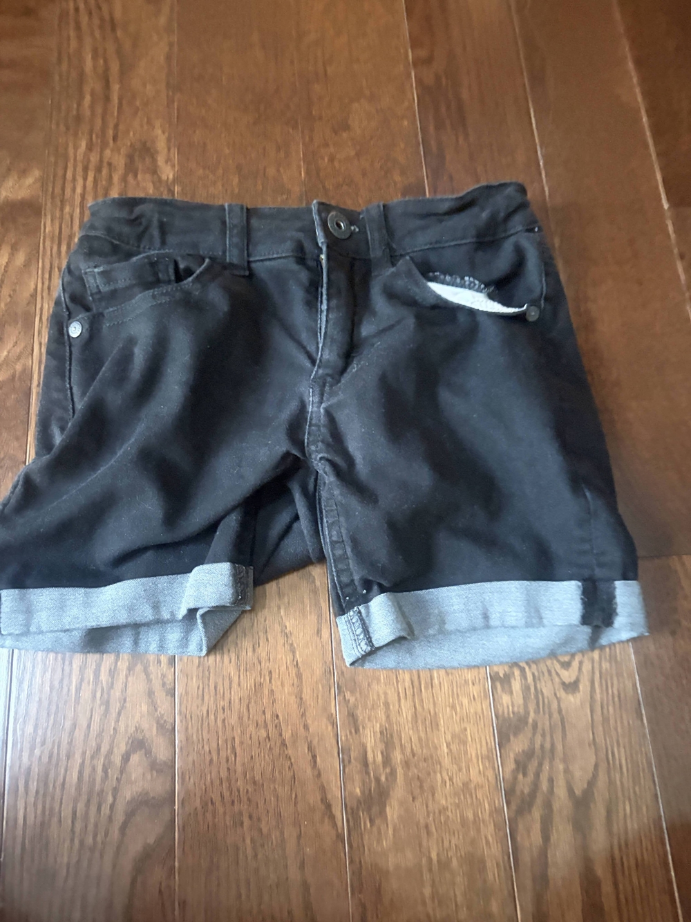 Black Cuffed Women’s Shorts